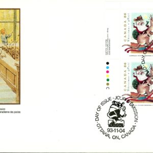 Canada FDC#1501 -PB- Father Christmas from Australia (1993) 86¢
