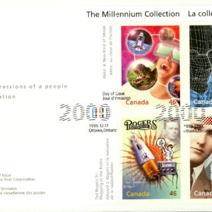 Canada FDC#1818 - Media Technologies (1999) 4 x 46¢ Pane of 4