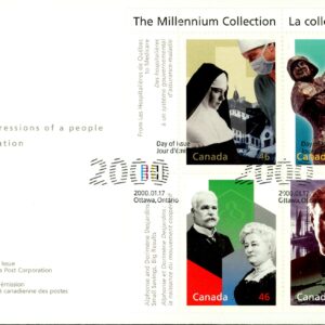 Canada FDC#1823 - Social Progress (2000) 4 x 46¢ Pane of 4