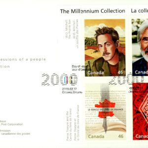 Canada FDC#1828 - Literary Legends (2000) 4 x 46¢ Pane of 4