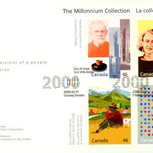 Canada FDC#1830 - A Tradition of Generosity (2000) 4 x 46¢ Pane of 4