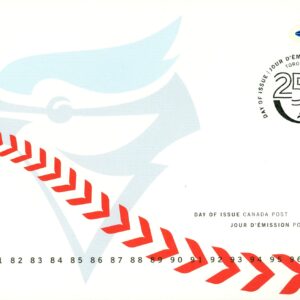 Canada FDC#1901 - Emblem for 25th anniversary of the Toronto Blue Jays baseball team (2001) 47¢