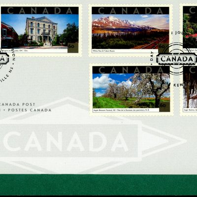 Canada FDC#1903 - Tourist Attractions (2001) 5 x 60¢