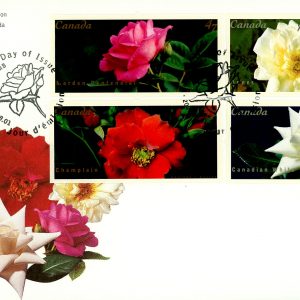 Canada FDC #1911-4 - Roses (2001) 4 x 47¢ Series of 4