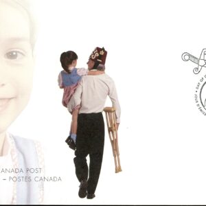 Canada FDC#1917 - Clown juggling crutches and boy with braces (2001) 47¢