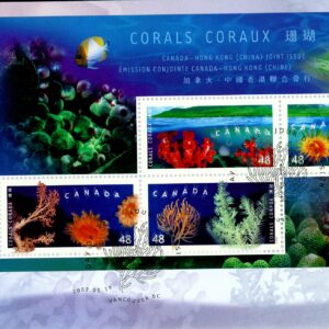 Canada FDC#1951b - Corals (2002) 4 x 48¢ Souvenir sheet (Canada)