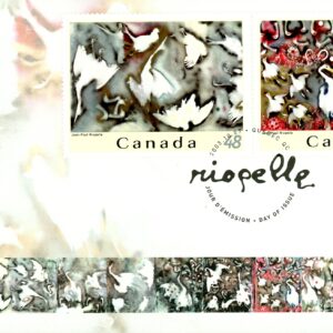 Canada FDC#2002 - Jean-Paul Riopelle (2003) 6 x 48¢ SET OF 3 COVERS