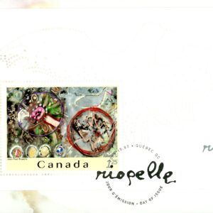 Canada FDC#2003 - Jean-Paul Riopelle (2003) $1.25 Souvenir sheet of 1