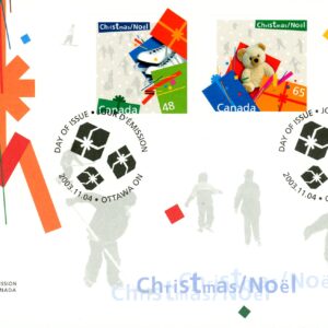 Canada FDC#2004-6 - Christmas-Gifts (2003) 1 x 48¢, 1 x 65¢, 1 x $1.25 Series of 3