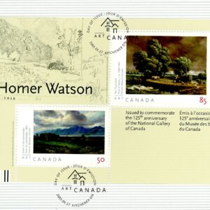 Canada FDC#2110 - Art Canada: Homer Watson (2005) 1 x 50¢, 1 x 85¢ Souvenir sheet of 2