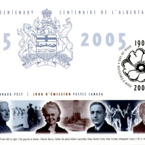 Canada FDC#2116 - Nova Chemicals plant, Calgary's skyline, Mount Grassi (2005) 50¢