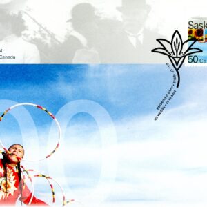 Canada FDC#2117 - Young woman, sunflowers, legislature building (2005) 50¢