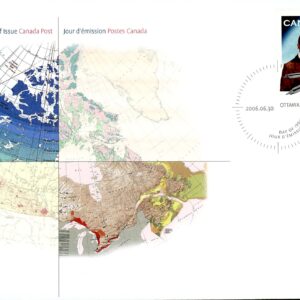 Canada FDC#2160 - Dividers and map of Canada (2006) 51¢