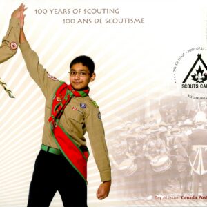 Canada FDC#2225 -100 Years of Scouting - Organization logo and activities (2007) 52¢