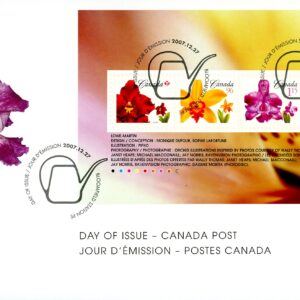 Canada FDC#2243 - Flower Definitives-Souvenir sheet (2007) 1 x (P), 1 x 96¢, 1 x $1.15, 1 x $1.60 Souvenir sheet of 4