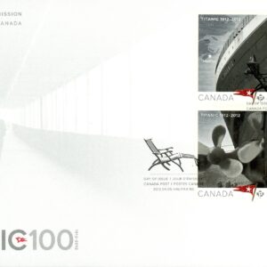 Canada FDC#2534a - Titanic (2012) 4 x P (61¢) Se-tenant block of 4 stamps