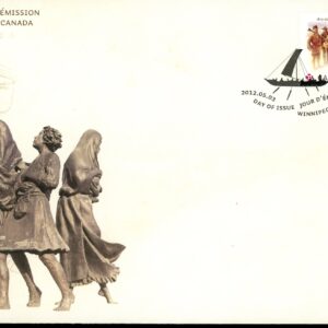Canada FDC#2539 - Métis, Local Trappers, Native Chief and Settlers, Lord Selkirk (2012) P (61¢)