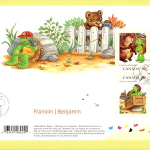 Canada FDC#2541 - Franklin The Turtle (2012) $2.44 Souvenir sheet of 4 stamps