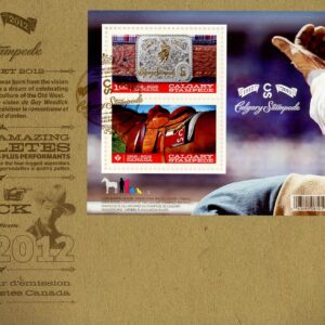 Canada FDC#2546 - Calgary Stampede (2012) $1.66 Souvenir sheet of 2 stamps