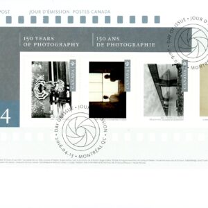 Canada FDC#2902 - Canadian Photography - 4 (2016) $3.40 Souvenir Sheet of 4