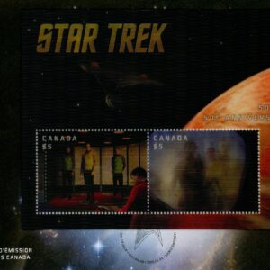 Canada FDC#2922 - Star Trek (2016) $10 Souvenir Sheet of 2