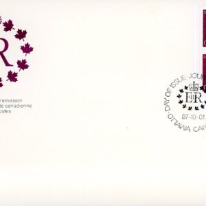 Canada FDC#926A -CB- Queen Elizabeth II (1987) 36¢