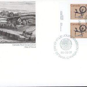 Canada FDC--PB#933 - Spinning Wheel (1985) 68¢
