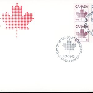 Canada FDC#946b - Booklet Stamps (1983) 32¢ Booklet pane of 4