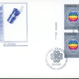 Canada FDC--PB#976 - Globes (1983) 32¢