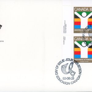 Canada FDC--PB#982 - Universiade Edmonton Symbol (1983) 64¢