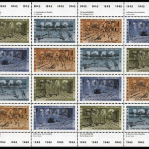Canada Stamp SHEET#1506a - Second World War-1943 (1993) 4 x 43¢ Se-tenant block (1503-1506)