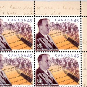 Canada Stamp PB#1761 - John Humphrey (1905-1995)  (1998) 45¢