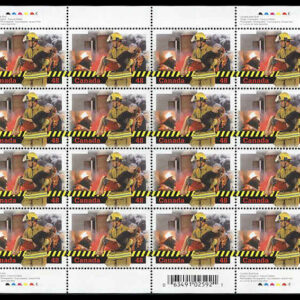 Canada Stamp SHEET#1986 - Firefighter carrying victim (2003) 48¢