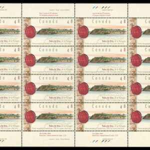 Canada Stamp SHEET#1988 - A General View of Quebec, from Point Levy (2003) 48¢