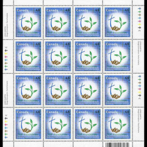 Canada Stamp SHEET#1992 - Logo of 10th Assembly of the LWF (2003) 48¢