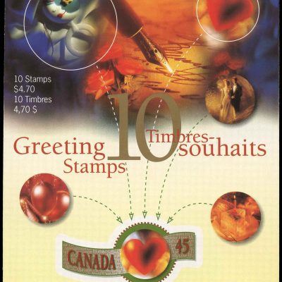 Canada Stamp Booklet - #BK190 (1996) 10 x 45¢