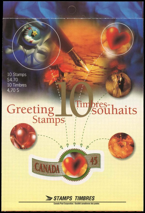 Canada Stamp Booklet - #BK190 (1996) 10 x 45¢