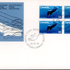 Canada OFDC PB#814 - Bowhead Whale (1979) 35¢