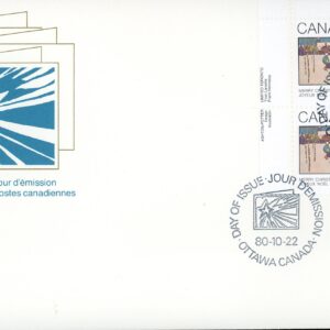 Canada OFDC PB#871 - Sleigh Ride (1980) 17¢