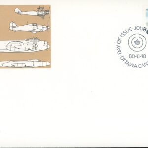 Canada OFDC#876 - Hawker Hurricane (1935) (1980) 35¢