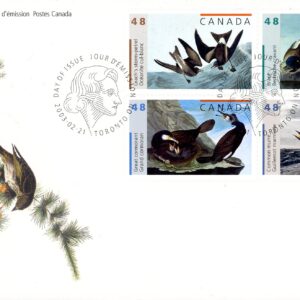 Canada FDC#1982a - John James Audubon's Birds-1 (2003) 4 x 48¢