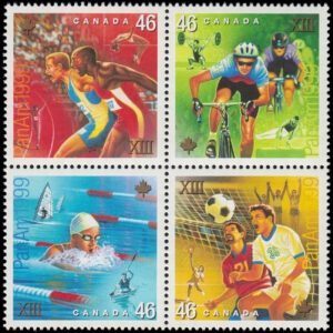 Canada STAMP#1804a - Pan American Games (1999) 4 x 46¢