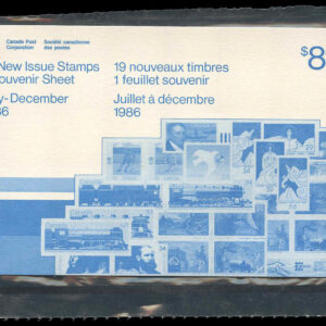 Canada STAMPS Semi-Annual Pack 1986/02