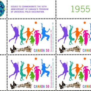 Canada Stamp PB#2120 - Children playing; discarded leg braces (2005) 50¢