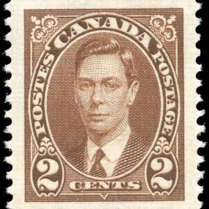 Canada Stamp #232 - King George VI (1937) 2¢