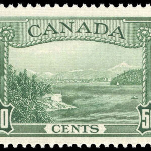 Canada Stamp #244 - Vancouver Harbour (1938) 50¢ -MNH (VF-MH)