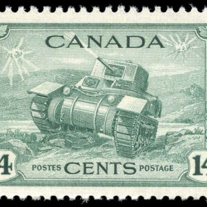 Canada Stamp #259 - Ram Tank, Canadian Army (1943) 14¢ --MNH