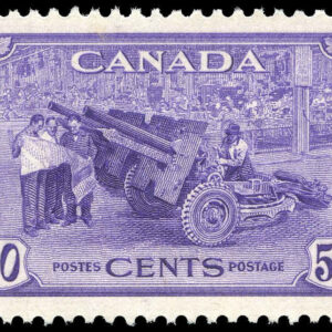 Canada Stamp #261 - Munitions Factory (1942) 50¢ - MNH