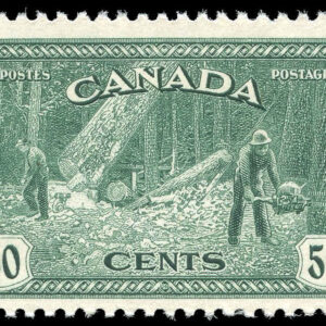 Canada Stamp #272 - Logging, BC (1946) 50¢ - MNH (GRADE VF-MLH)
