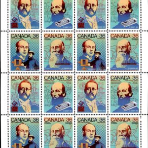 Canada Stamp SHEET#1138a - Canada Day - Science and Technology - 2 (1987) 4 x 36¢ Se-tenant block (1135-1138)